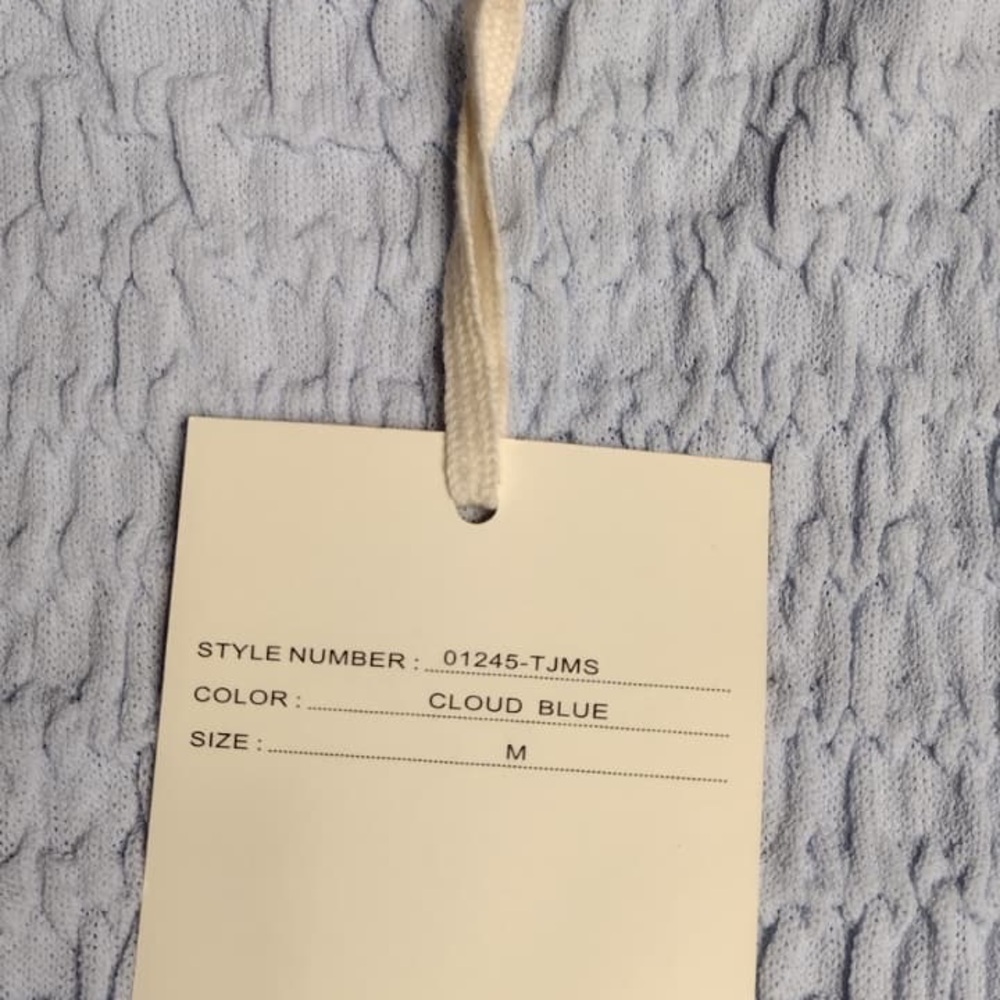 Marled Cloud Blue Knit Top size M brand new w tags - Picture 3 of 13